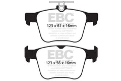 EBC Bluestuff Brake Pads (REAR) - Audi S3 Quattro 8V