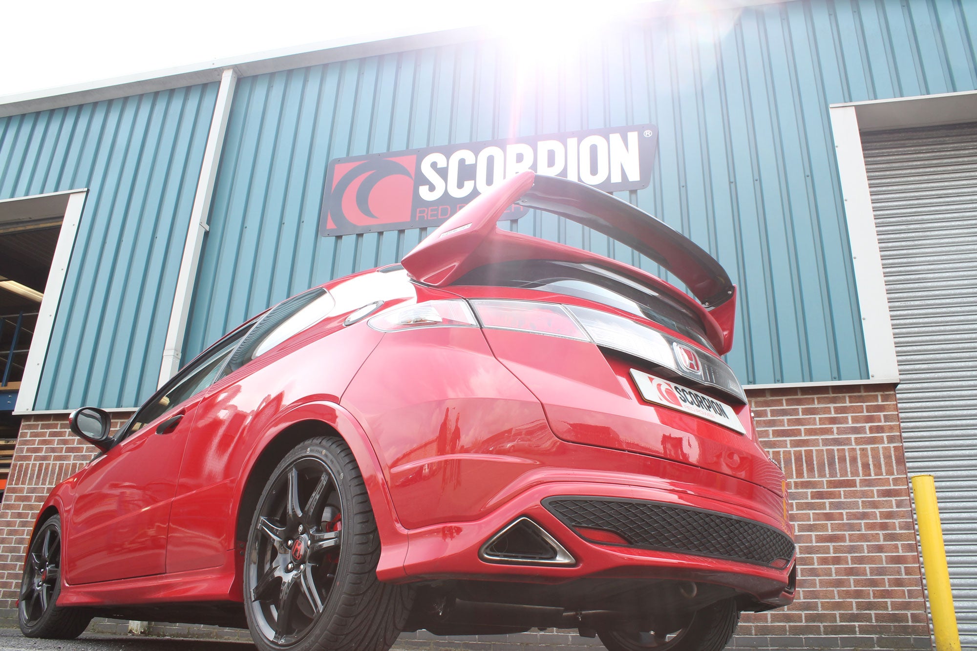 Scorpion Resonated Cat Back Exhaust System (OE Fitment Tip) - Honda Civic Type R FN2