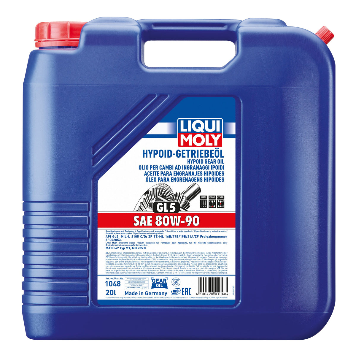 LIQUI MOLY Hypoid Gear Oil (GL5) SAE 80W90 Rival Motorsport