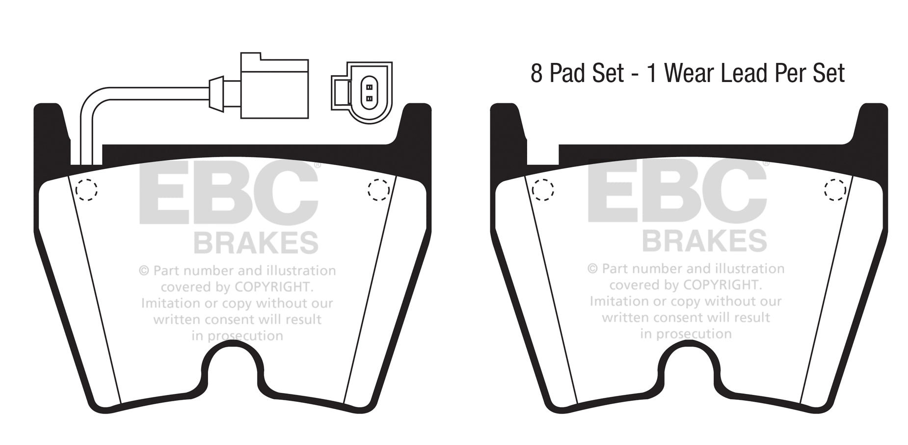 EBC Bluestuff Brake Pads (FRONT) - Audi TTRS Quattro 8S