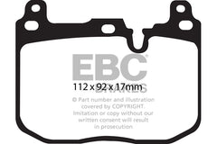 EBC Yellowstuff Brake Pads (FRONT) - BMW M135i/M140i F20/21