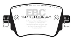 EBC Bluestuff Brake Pads (REAR) - Audi S1 Quattro 8X