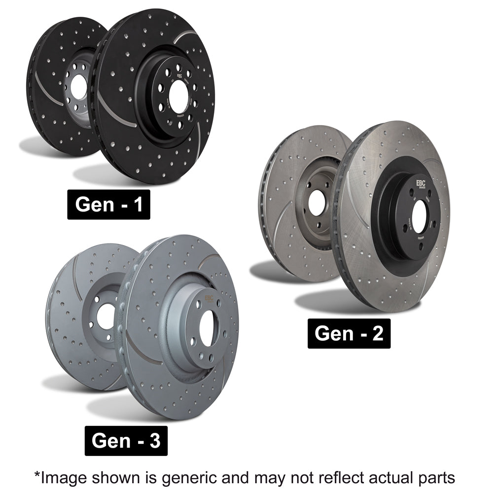 EBC GD Sport Brake Discs (FRONT) 284x22mm - Abarth 500/595/695 312