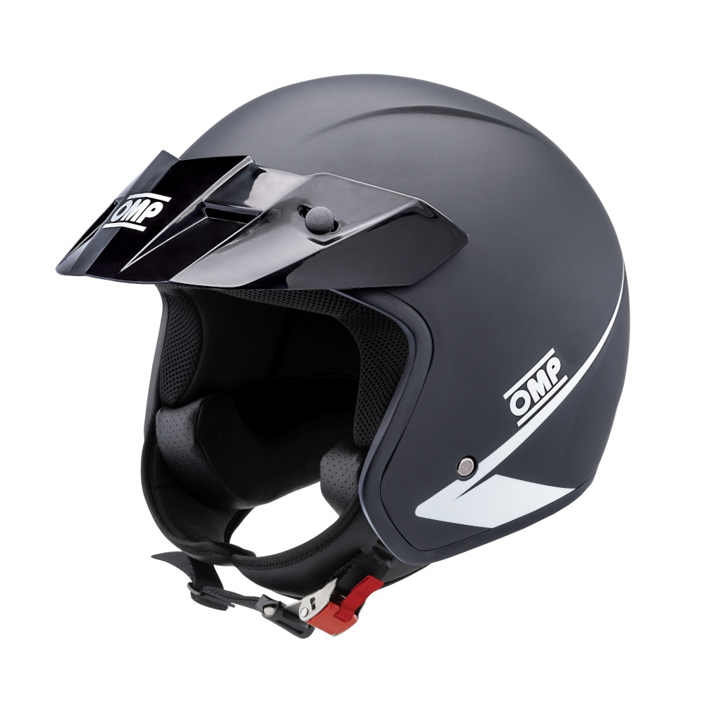 OMP Star Open Face Helmet (ECE Approved) -  Matte Black