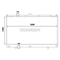 Tegiwa Aluminium Alloy Radiator - Mitsubishi Evo 4-5-6