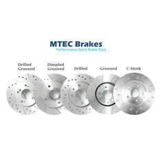 MTEC Performance Brake Discs (Rear) 330x25mm - Ford Mustang Ecoboost/GT S550