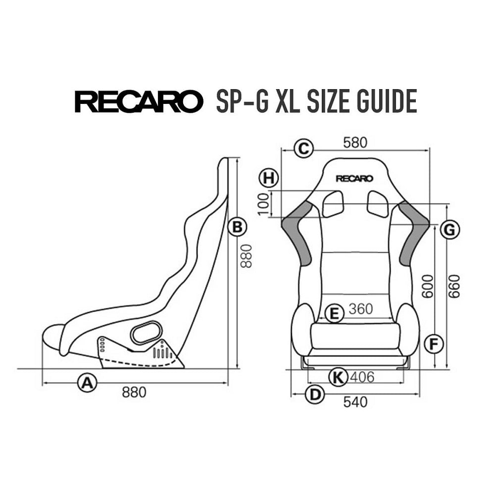 RECARO Profi SPG XL Fibreglass Fixed Bucket Seat (FIA Approved)