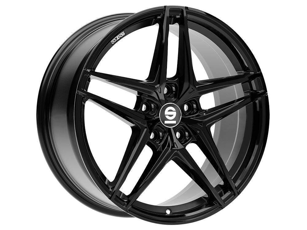 Sparco Record 5x112 19" 8.5J ET44 Gloss Black Alloy Wheel
