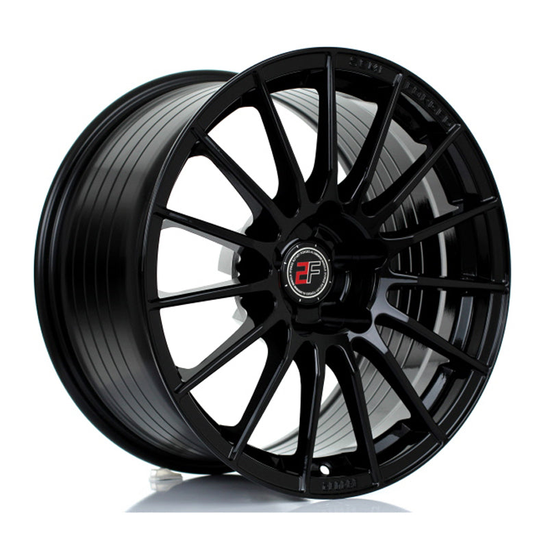 2FORGE ZF1 Custom PCD 17" 9.5J ET0-45 Gloss Black Alloy Wheel