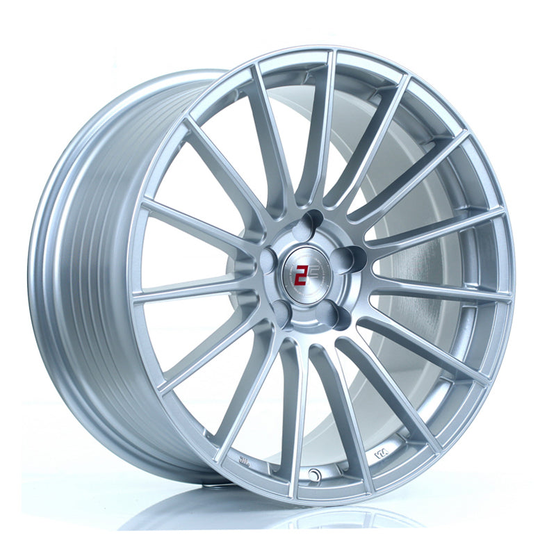 2FORGE ZF1 Custom PCD 19" 9.5J ET15-45 Crystal Silver Alloy Wheel