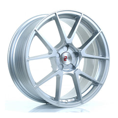 2FORGE ZF6 Custom PCD 19" 8.5J ET15-45 Crystal Silver Alloy Wheel
