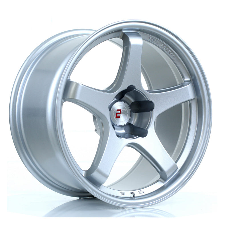 2FORGE ZF7 Custom PCD 18" 10J ET6-22 Crystal Silver Alloy Wheel