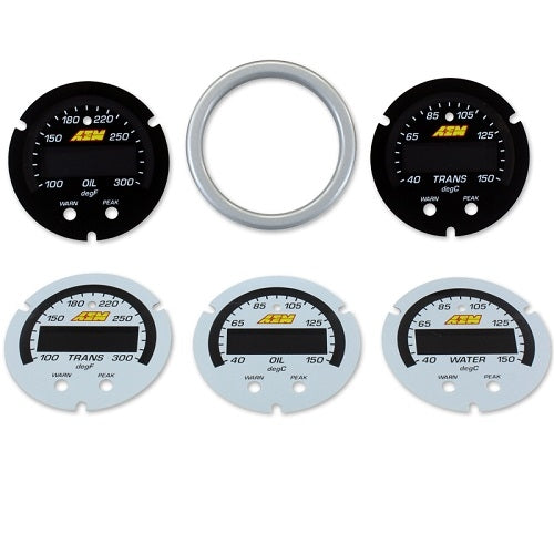 AEM X-Series Oil/Transmission/Water Temperature 52mm Electrical Digital Gauge Accessory Pack