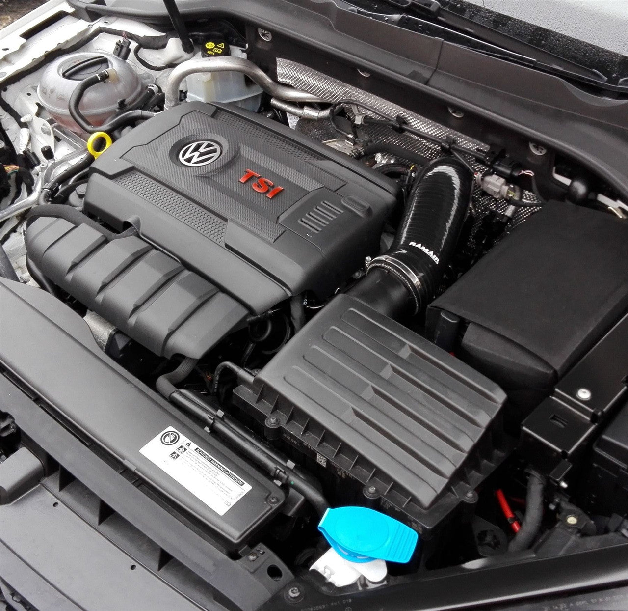 RamAir OE Replacement Panel Air Filter & Air Intake Hose (Red) - Audi S3 8V-TTS 8S-SEAT Leon Cupra 5F-VW Golf GTI-R MK7
