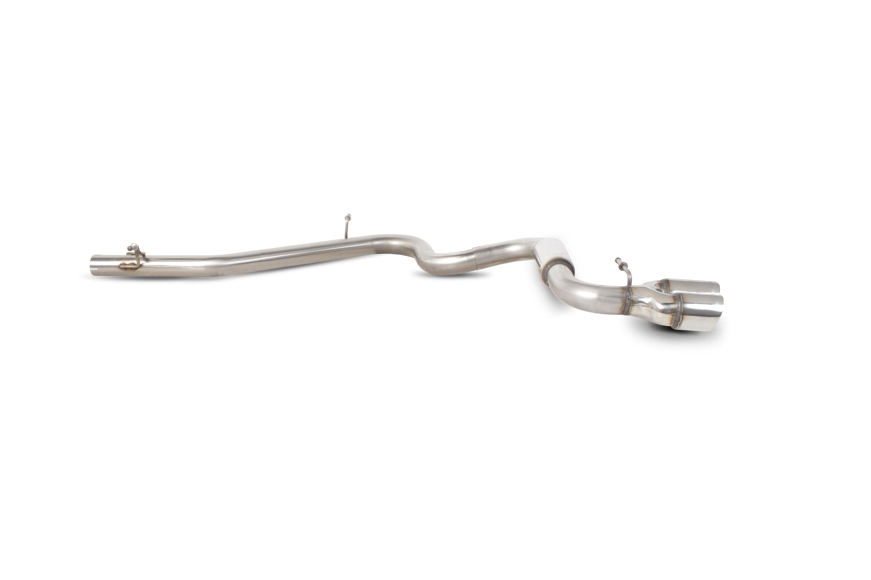 Scorpion Cat Back Exhaust System (Stw Twin Tip) - Audi TT Mk2 2.0 Tdi Quattro (Not Cabriolet) Non GPF Model Only