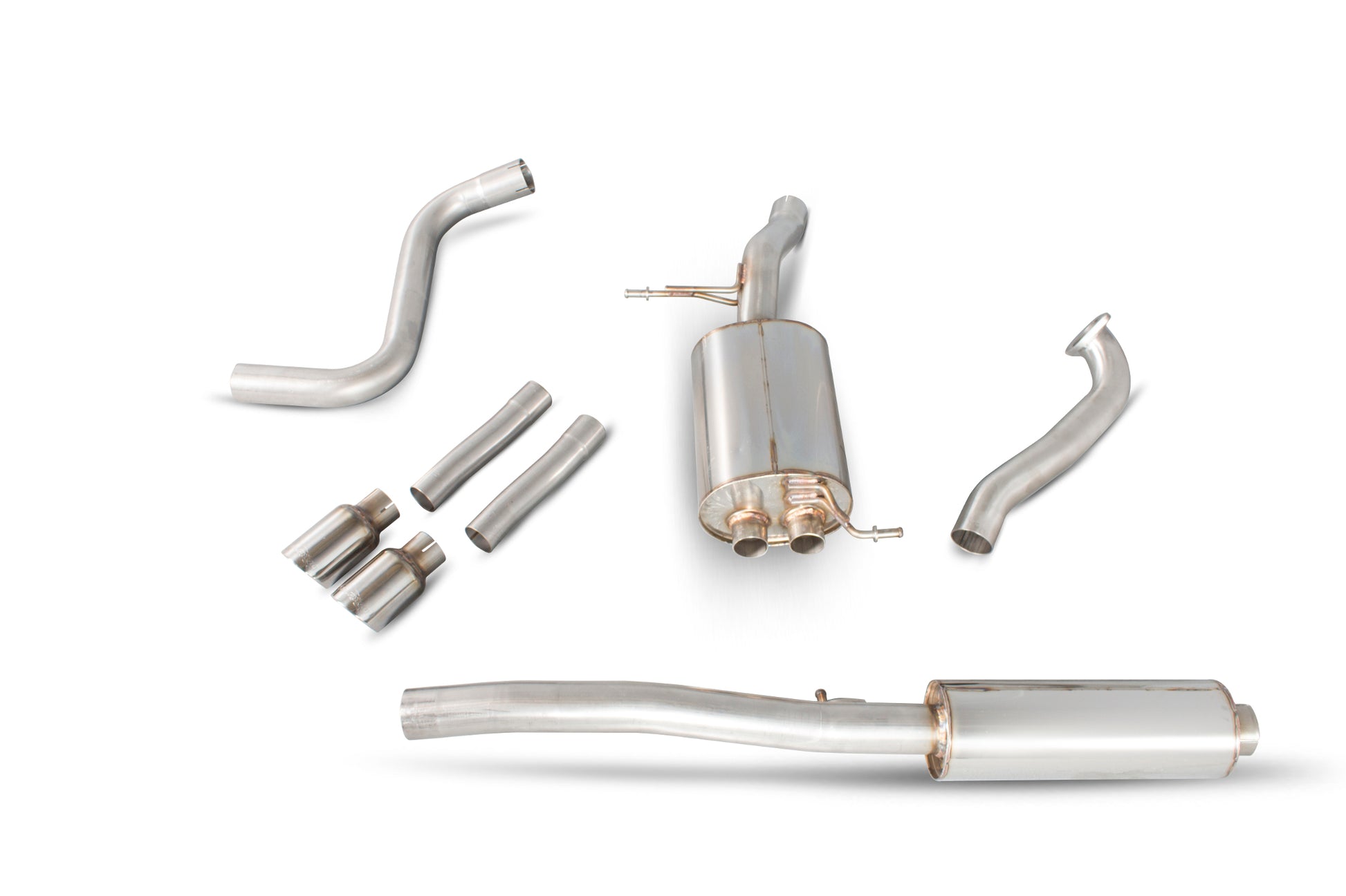 Scorpion Resonated Cat Back Exhaust System (Daytona Tip) - Ford Fiesta Ecoboost 1.0T 100,125 & 140 PS