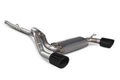 Scorpion Cat Back Exhaust System (Non-Valved - Indy Black Tip) - Ford Focus MK3 RS Non GPF Model Only