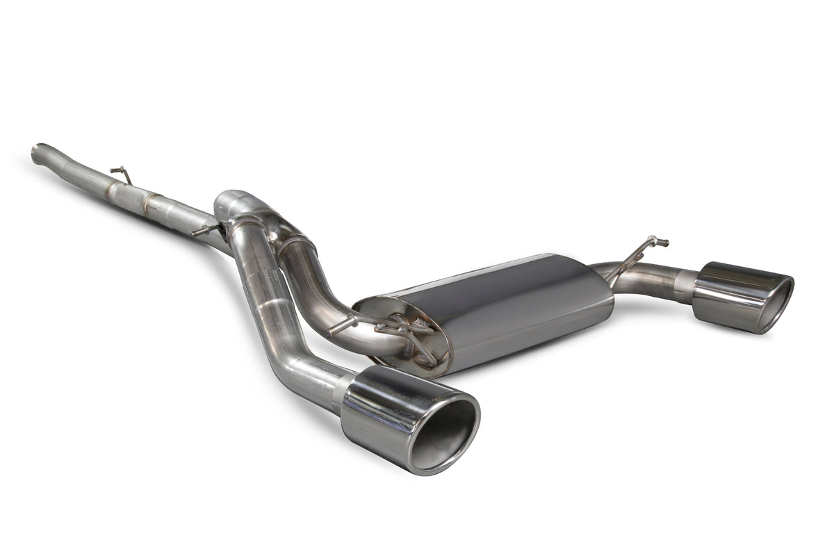 Scorpion Cat Back Exhaust System (Non-Valved - Indy Tip) - Ford Focus MK3 RS Non GPF Model Only