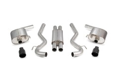 Scorpion Resonated Cat Back Exhaust System (Daytona Black Tip) - Ford Mustang 5.0 V8 GT Non GPF Model Only