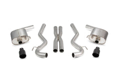 Scorpion Non-Resonated Cat Back Exhaust System (Daytona Black Tip) - Ford Mustang 5.0 V8 GT Non GPF Model Only