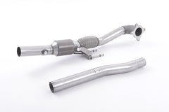 Milltek Cast Downpipe with HJS High Flow Sports Cat Exhaust - Audi A3 1.8 TSI 2WD 3-Door 2008-2012