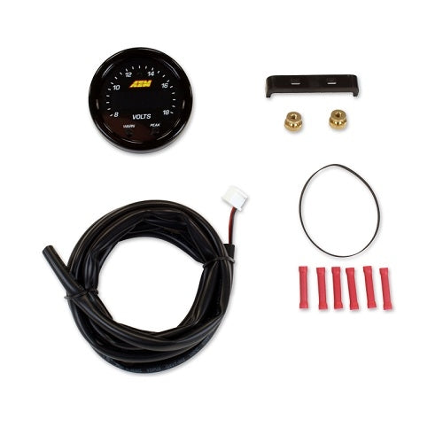 AEM X-Series Voltmeter 52mm Electrical Digital Gauge (18V) Kit