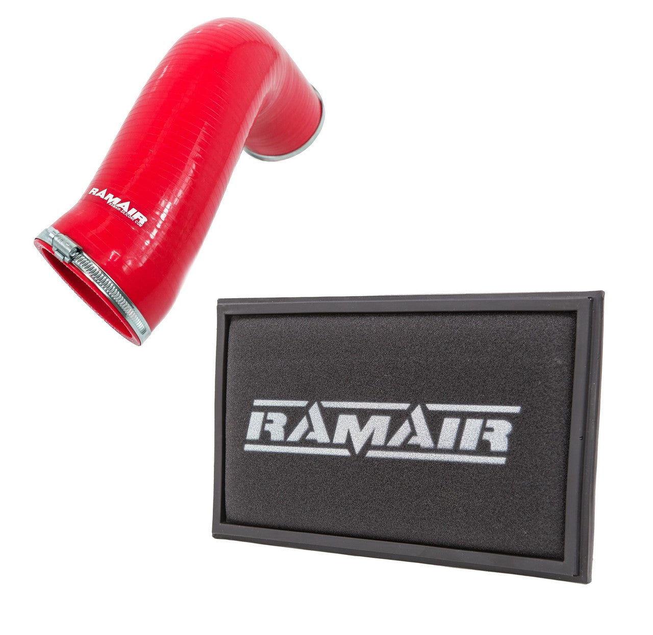 RamAir OE Replacement Panel Air Filter & Air Intake Hose (Red) - Audi S3 8V-TTS 8S-SEAT Leon Cupra 5F-VW Golf GTI-R MK7