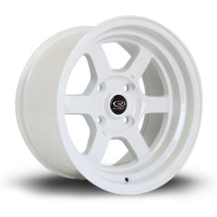 Rota Grid-V 4x114 15" 8J ET0 White Alloy Wheel