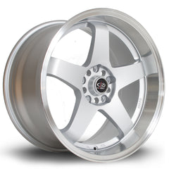 Rota GTR-D 5x114 18" 10J ET12 Silver (Polished Lip) Alloy Wheel