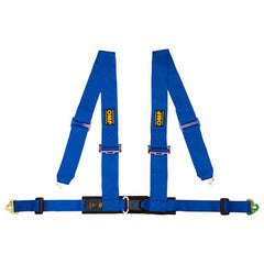 OMP 4M Racing 4 Point Clip In Harness (ECE Approved) - Blue