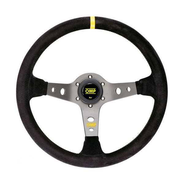 OMP Corsica Deep Dish Steering Wheel Suede Titanium