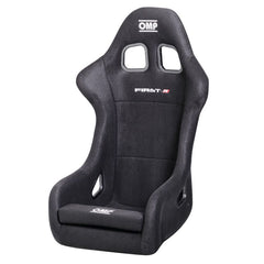 OMP First-R Fibreglass FIA Approved Fixed Bucket Seat - Black Cloth