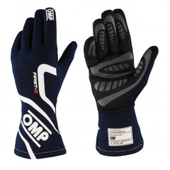 OMP First-S Racing Gloves (FIA Approved) - Navy Blue