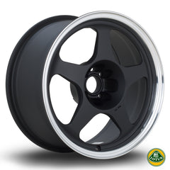 Rota Slip S1 4x95.25 16" 8J ET12 Flat Black (Polished Lip) Alloy Wheel