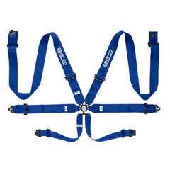 Sparco Club Racer 6 Point Clip In Harness (FIA Approved) - Blue