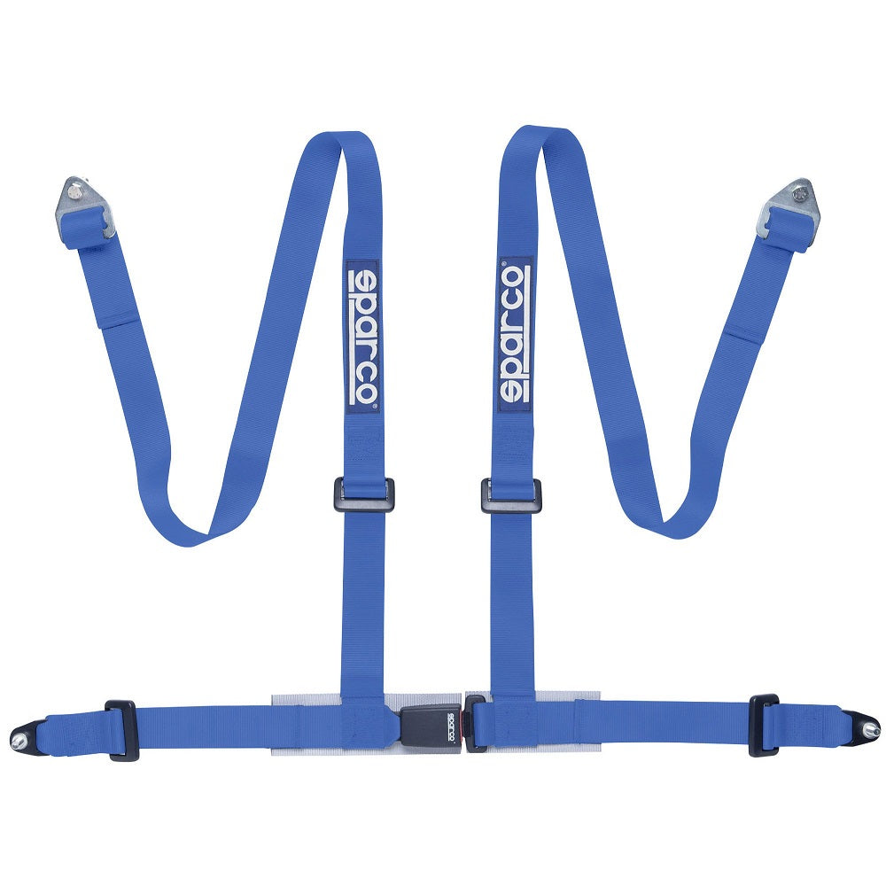 Sparco Driver 4 Point Bolt In Harness (ECE Approved) - Blue