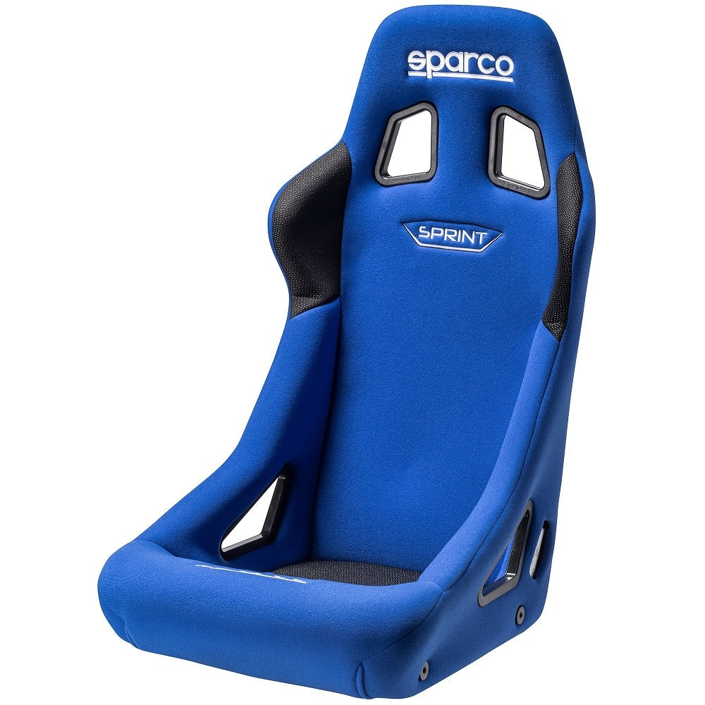 Sparco Sprint Steel Framed Fixed Bucket Seat (FIA Approved) - Blue Cloth