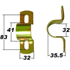 SuperPro Anti Roll Bar ARB Bush Bracket Kit - (SPF0984K) Measurements
