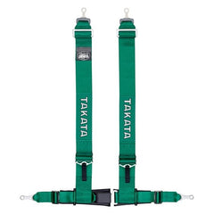 TAKATA Drift III 4 Point Bolt In Harness (ECE Approved) - Green